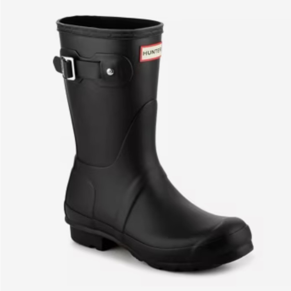 Hunter Matte Black Waterproof Boots